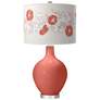 Coral Reef Rose Bouquet Ovo Table Lamp