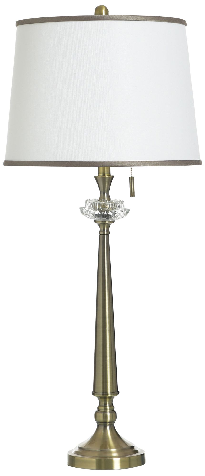Image 2 Coralie 35" High Hayla Gold Table Lamp with White Shade