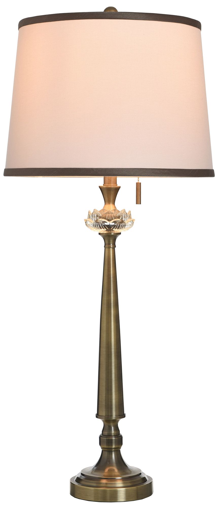 Image 3 Coralie 35" High Hayla Gold Table Lamp with White Shade more views