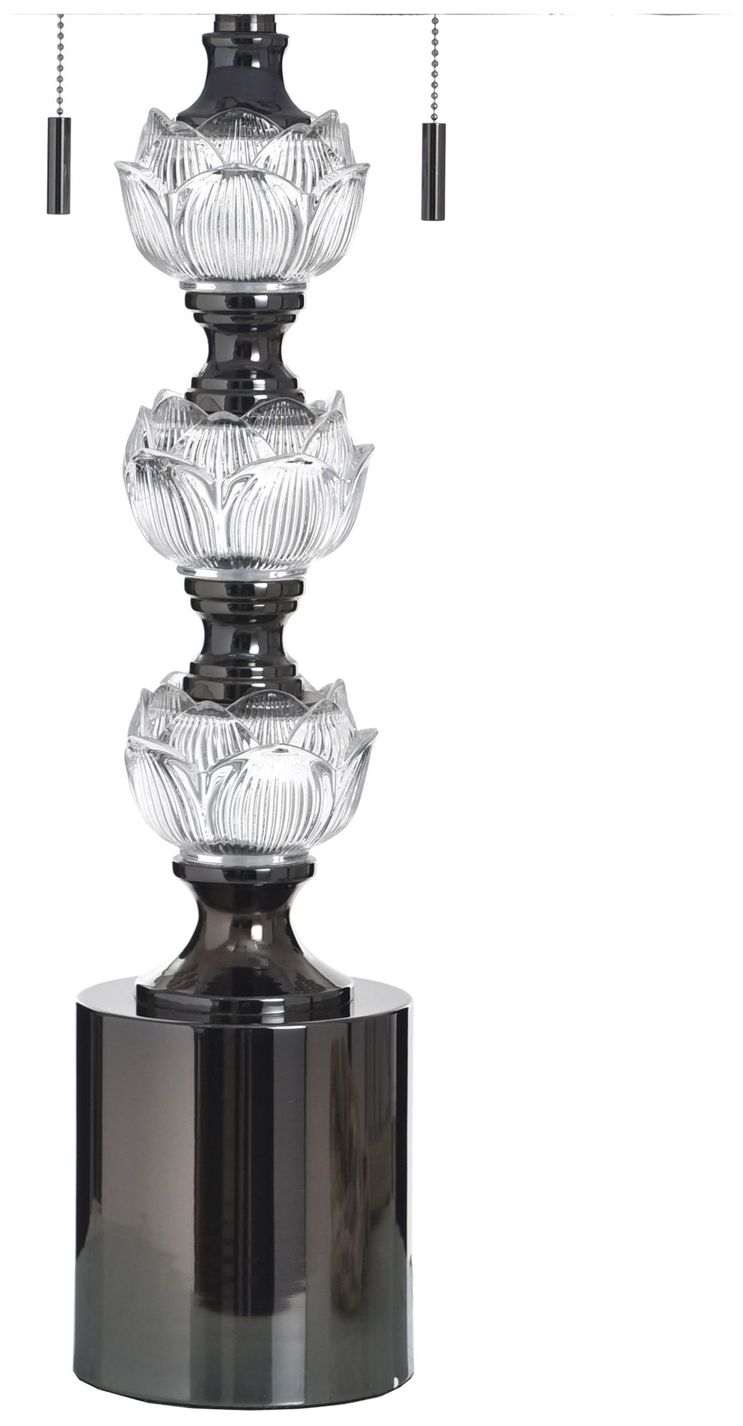 Image 3 Coralie 35" High Hayla Silver Table Lamp with White Shade more views