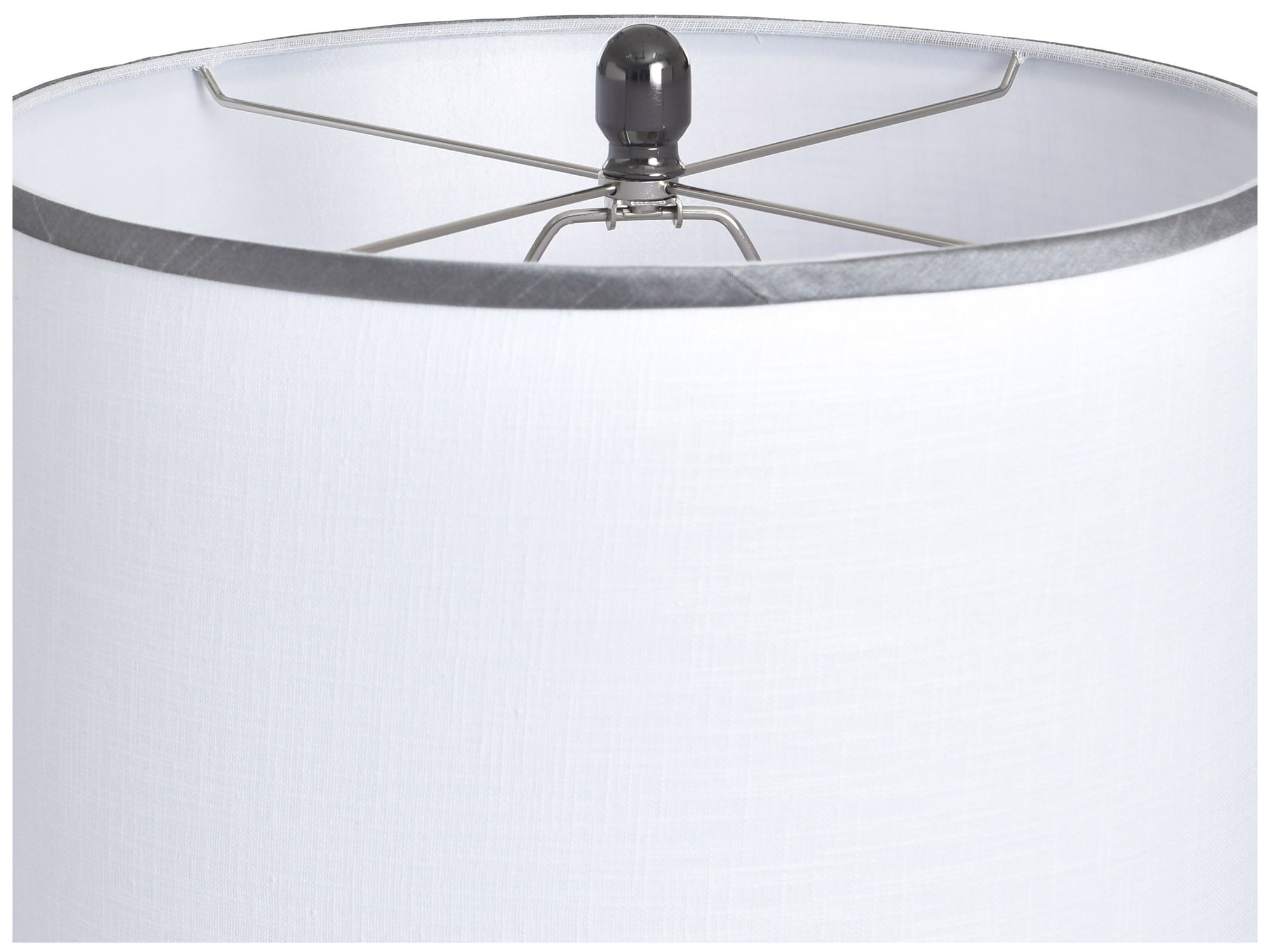 Image 5 Coralie 35" High Hayla Silver Table Lamp with White Shade more views