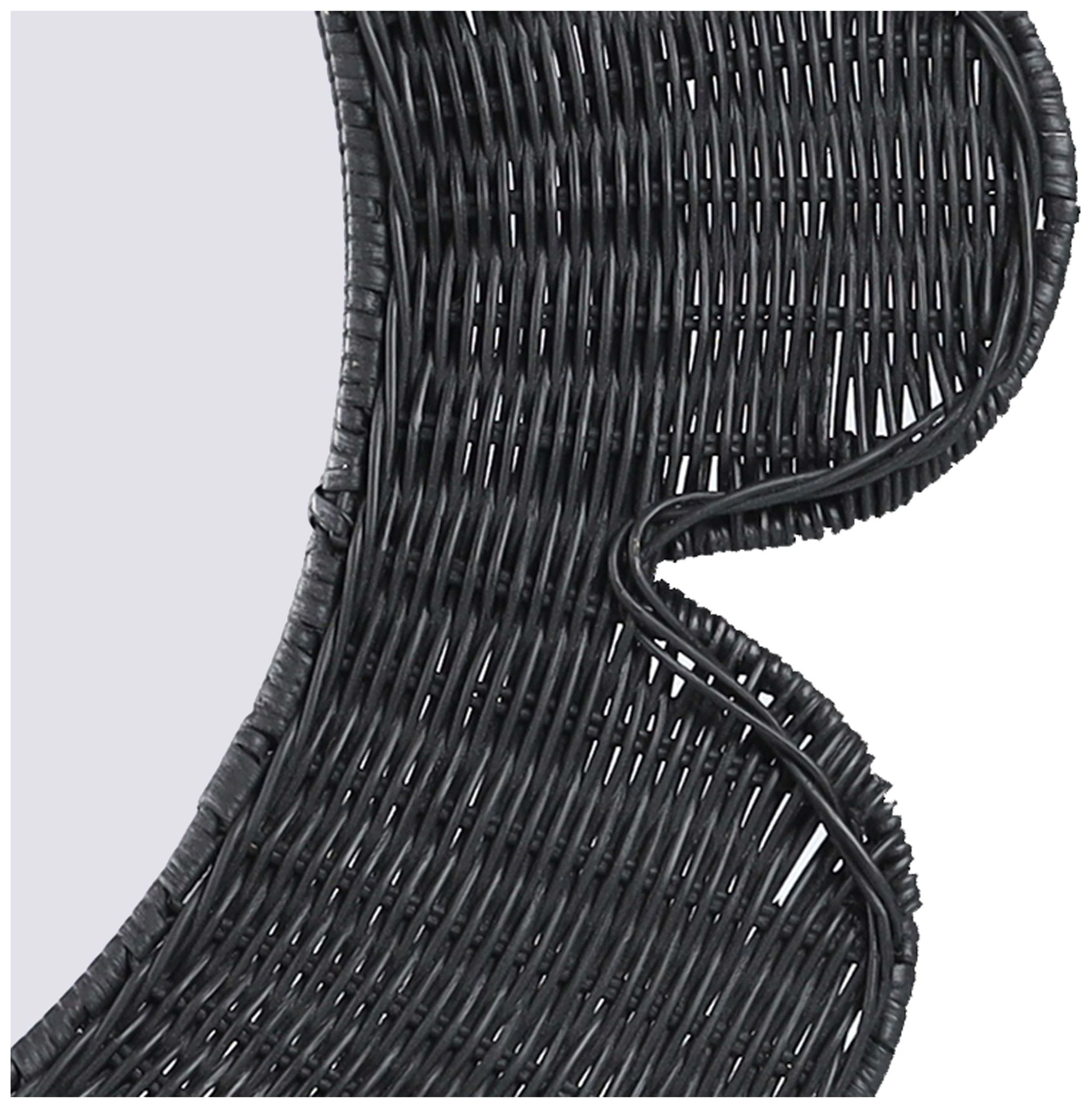 Image 4 Coralie Black Rattan Round Mirror more views