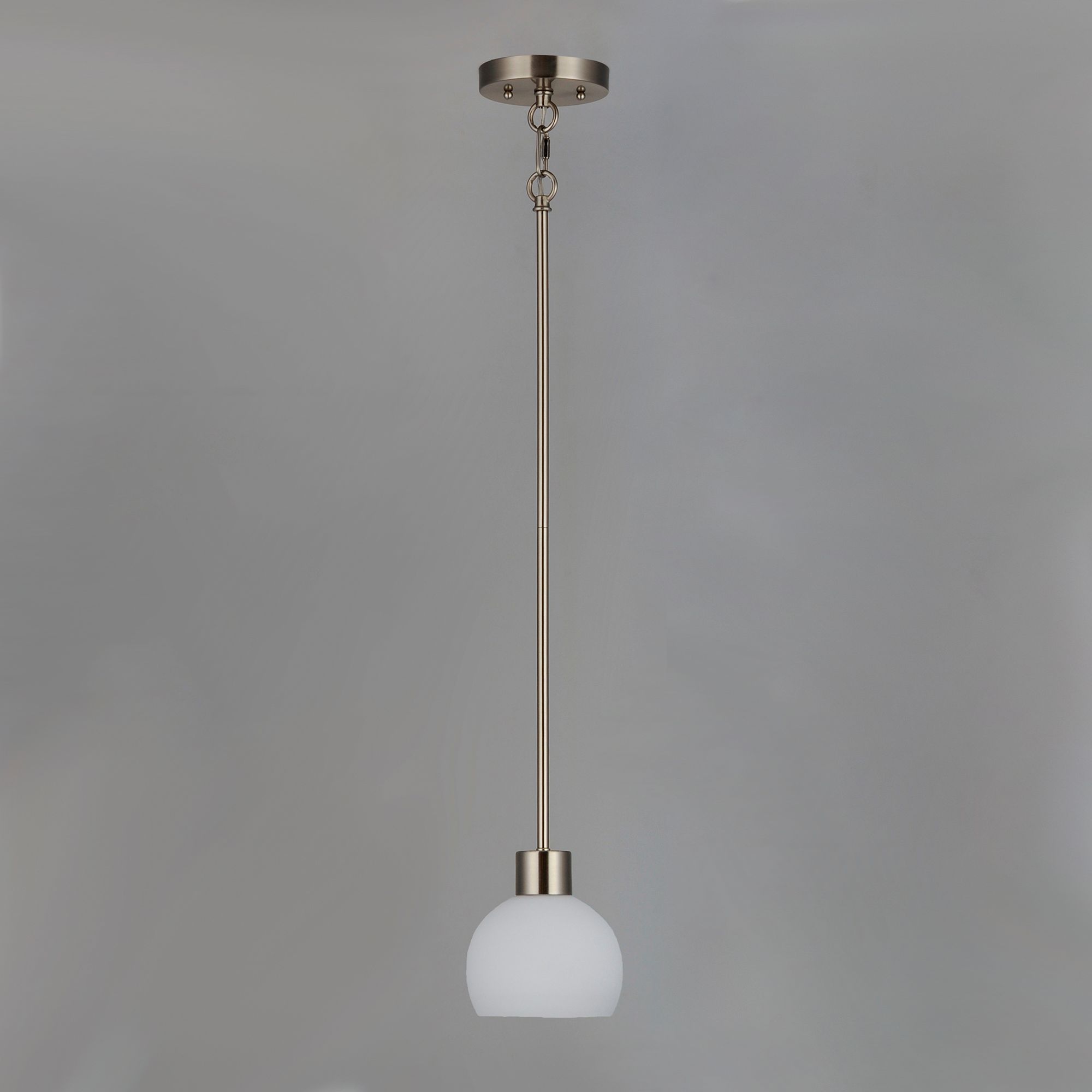 Image 3 Coraline 1-Light 6" Wide Satin Nickel Pendant Light more views