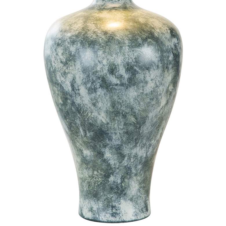 Image 3 Coraline 28" Jade Green Hydrocal Vase Table Lamp with LED Bulb more views
