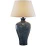 Coraline 29" Hydrocal Blue Vase Table Lamp with LED Bulb