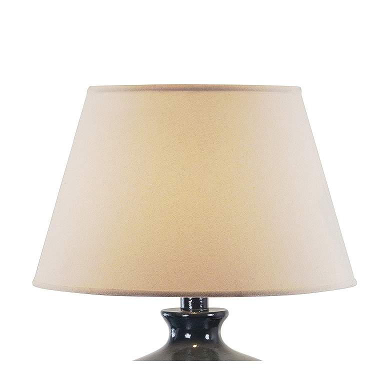 Image 2 Coraline 29" Hydrocal Blue Vase Table Lamp with LED Bulb more views