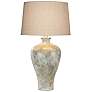 1_Coraline Alabaster Gray 28" High Handcrafted Hydrocal Vase Table Lamp