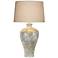 Coraline Alabaster Gray 28" High Handcrafted Hydrocal Vase Table Lamp