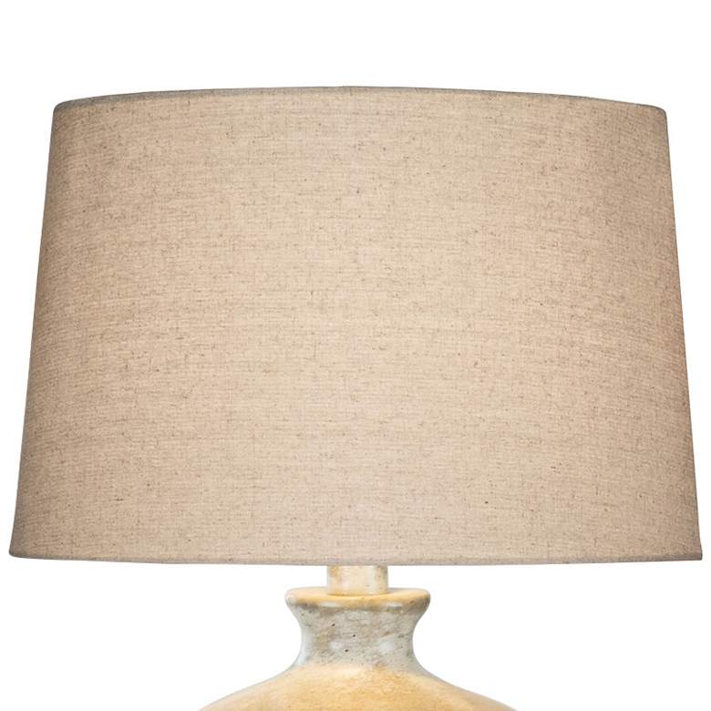 Image 2 Coraline Alabaster Gray 28" High Handcrafted Hydrocal Vase Table Lamp more views