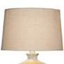 2_Coraline Alabaster Gray 28" High Handcrafted Hydrocal Vase Table Lamp more views