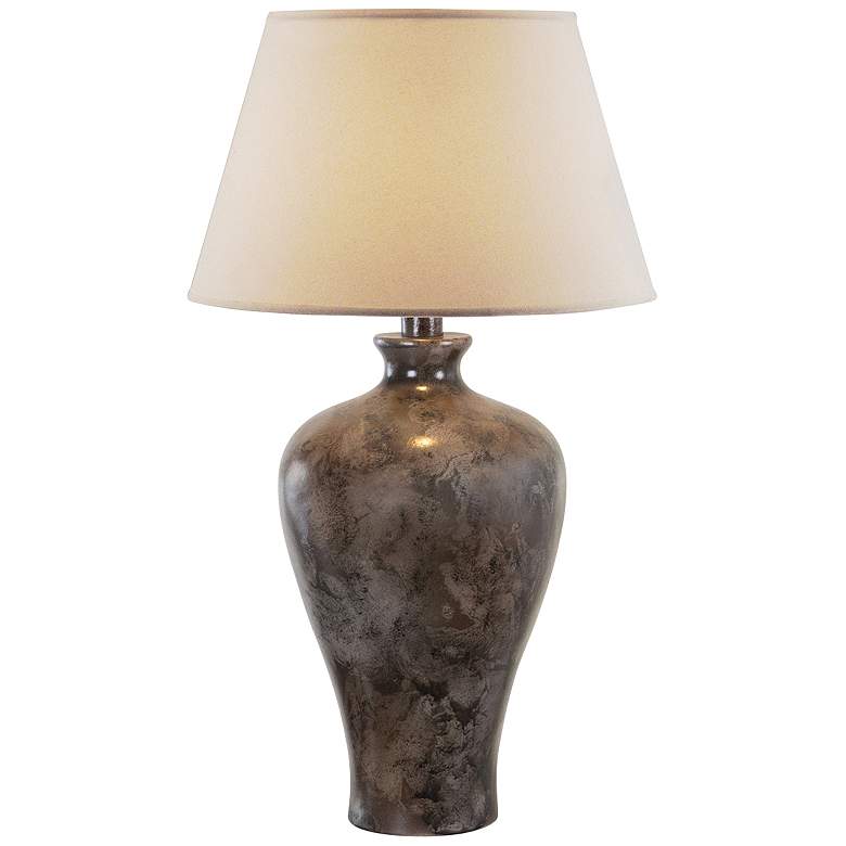 Image 1 Coraline Multi Brown Black LED Vase Table Lamp