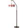 Corallium Bronze Downbridge Arc Floor Lamp