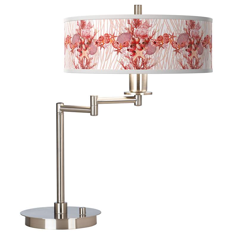 Image 1 Corallium Giclee CFL Swing Arm Desk Lamp