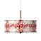 Corallium Giclee Glow 16" Wide Pendant Light