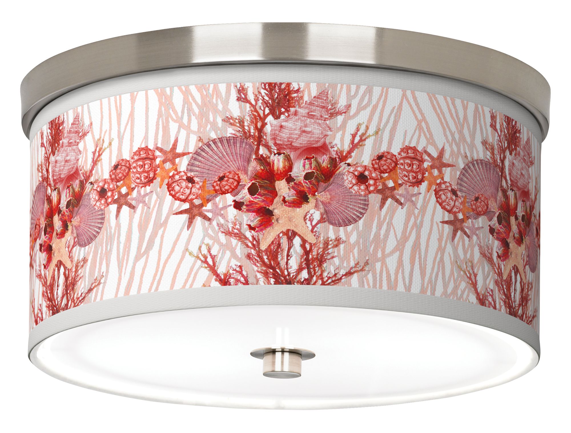 Image Corallium Giclee Nickel 10 1/4" Wide Ceiling Light