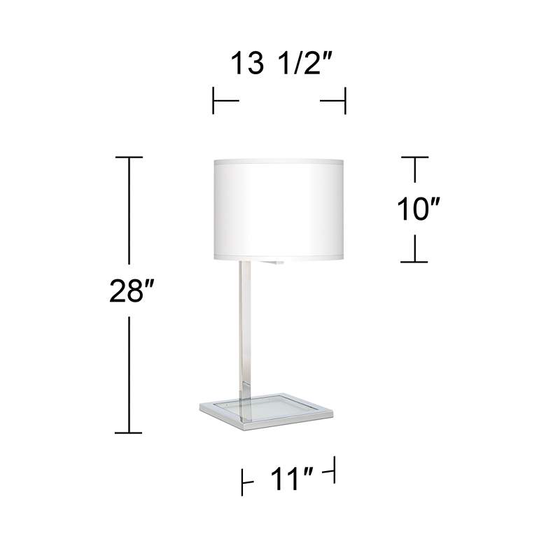 Image 4 Corallium Glass Inset Table Lamp more views