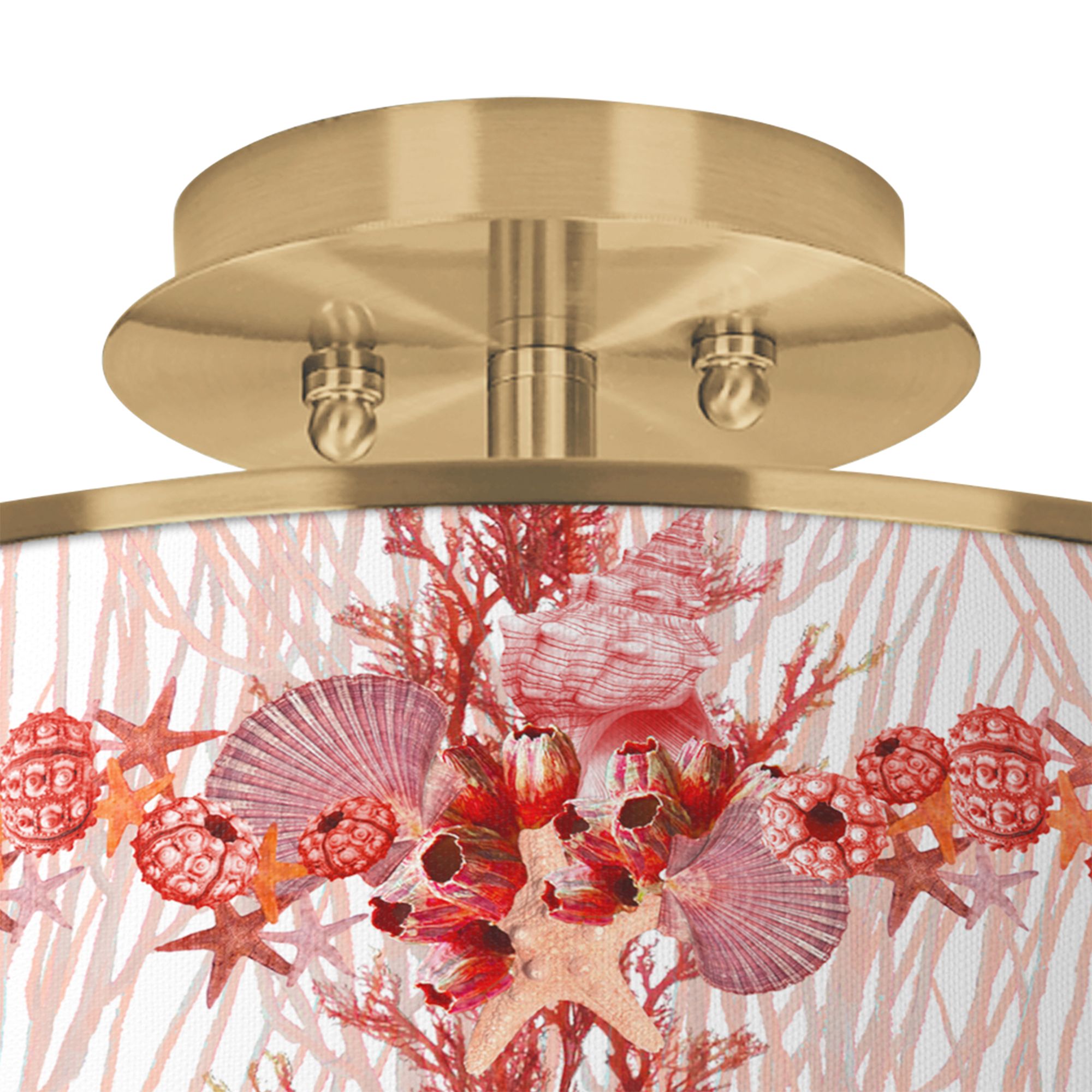 Image 2 Corallium Gold 14" Wide Ceiling Light more views