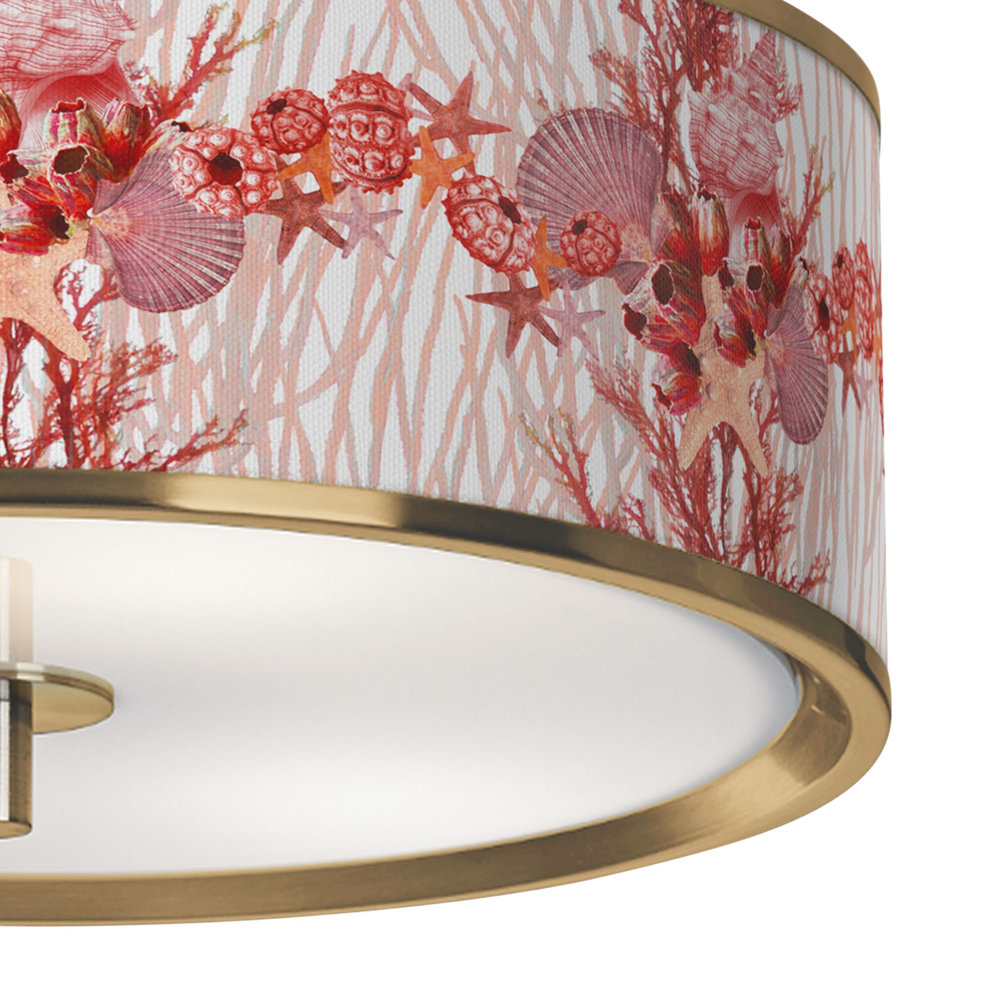 Image 3 Corallium Gold 14" Wide Ceiling Light more views