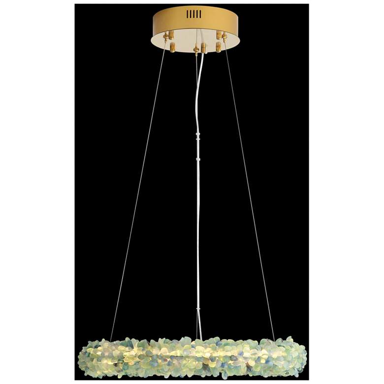 Image 1 Corallo 22" LED Chandelier in Turquoise