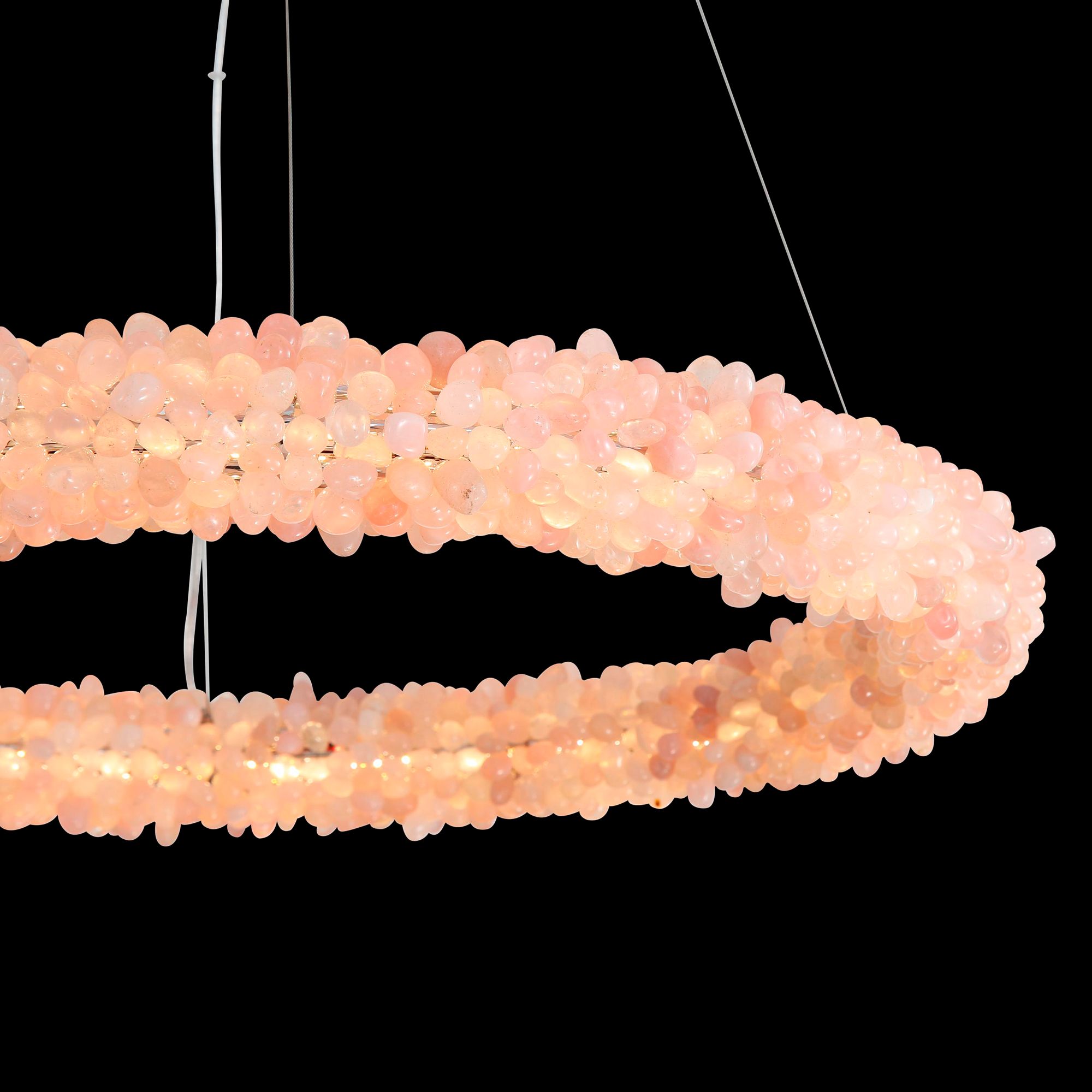 Corallo 30" LED Chandelier in Coral