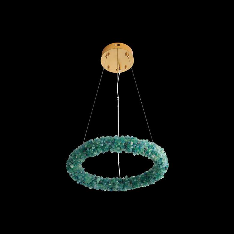 Image 3 Corallo 30" LED Chandelier in Turquoise more views