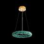 5_Corallo 30" LED Chandelier in Turquoise more views