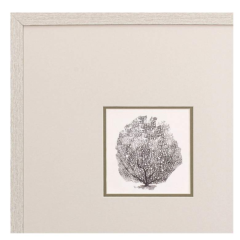 Image 4 Corals B 19" Square 3-Piece Printed Framed Wall Art Set more views