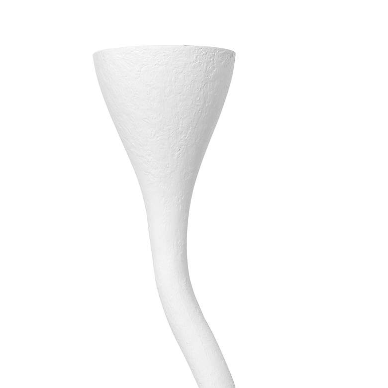 Image 3 Corbett 26" High Gesso White Wall Sconce more views