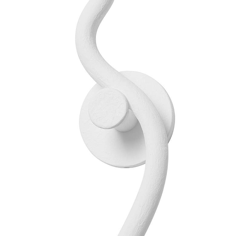 Image 4 Corbett 26" High Gesso White Wall Sconce more views