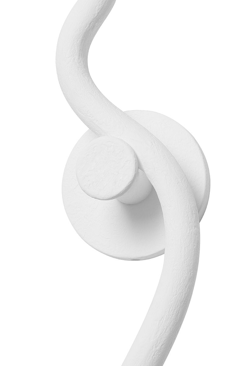 Image 6 Corbett 26" High Gesso White Wall Sconce more views