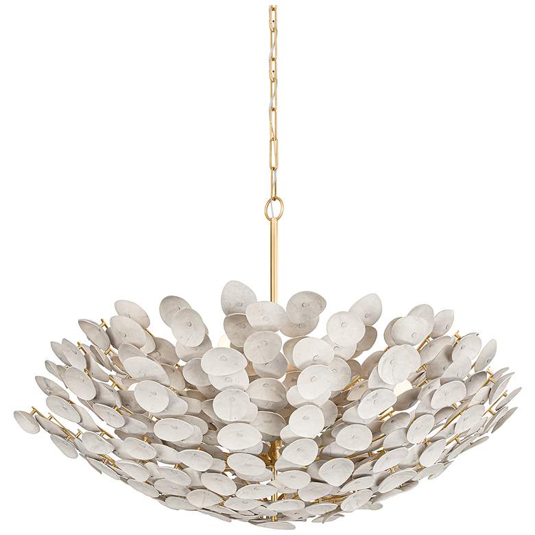 Image 2 Corbett Aimi 48.5In. Vintage Gold Leaf 12 Lt. Chandelier