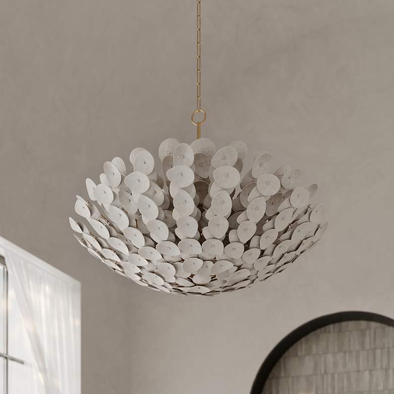 Image 1 Corbett Aimi 48.5In. Vintage Gold Leaf 12 Lt. Chandelier
