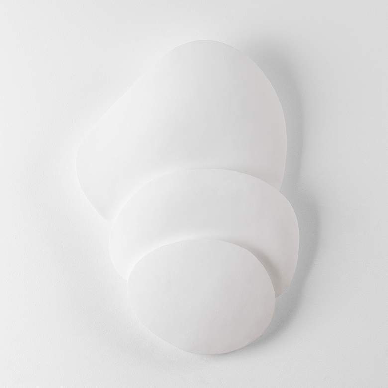 Image 3 Corbett Akemi 0In. Gesso White 3 Lt. Sconce more views