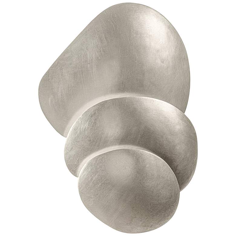 Image 1 Corbett Akemi 22 1/4" High Warm Silver Leaf Wall Sconce