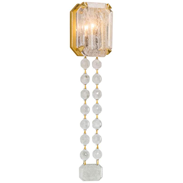 Image 1 Corbett Alibi 20 1/2" High Gold Leaf Wall Sconce