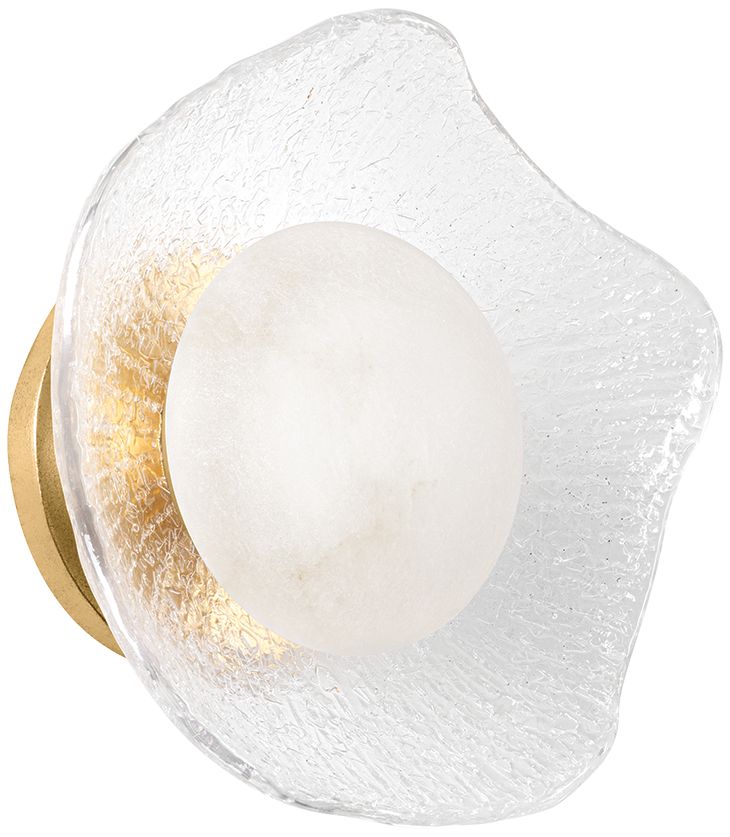 Image 2 Corbett Almandine Wall Sconce 10 Inch In Vintage Gold Leaf more views