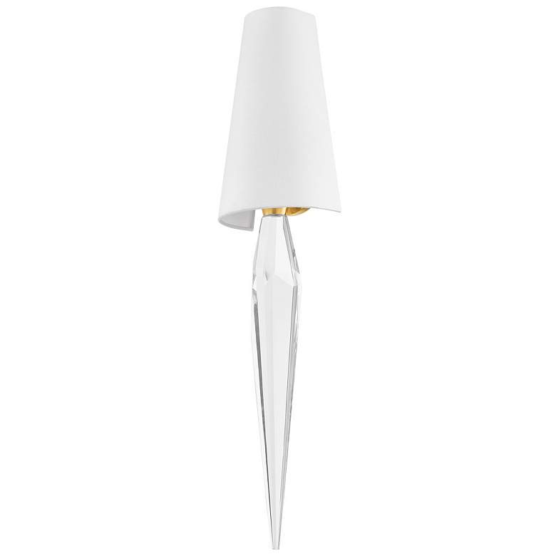 Image 2 Corbett Alps 27 3/4" High Vintage Polished Brass Wall Sconce