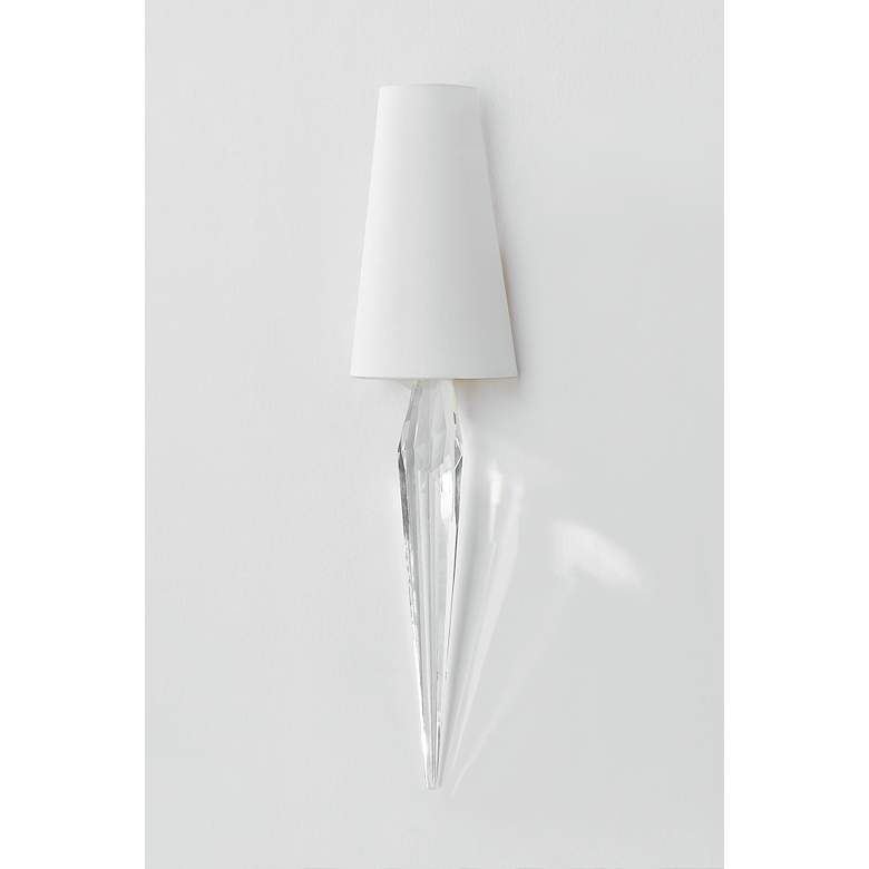 Image 4 Corbett Alps 27 3/4" High Vintage Polished Brass Wall Sconce more views