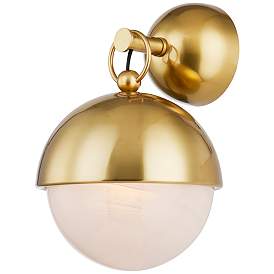 Image1 of Corbett Althea 13 1/2"H Vintage Polished Brass Wall Sconce