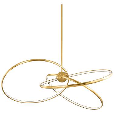 Corbett Alula 60In. Vintage Brass 3 Lt. Chandelier