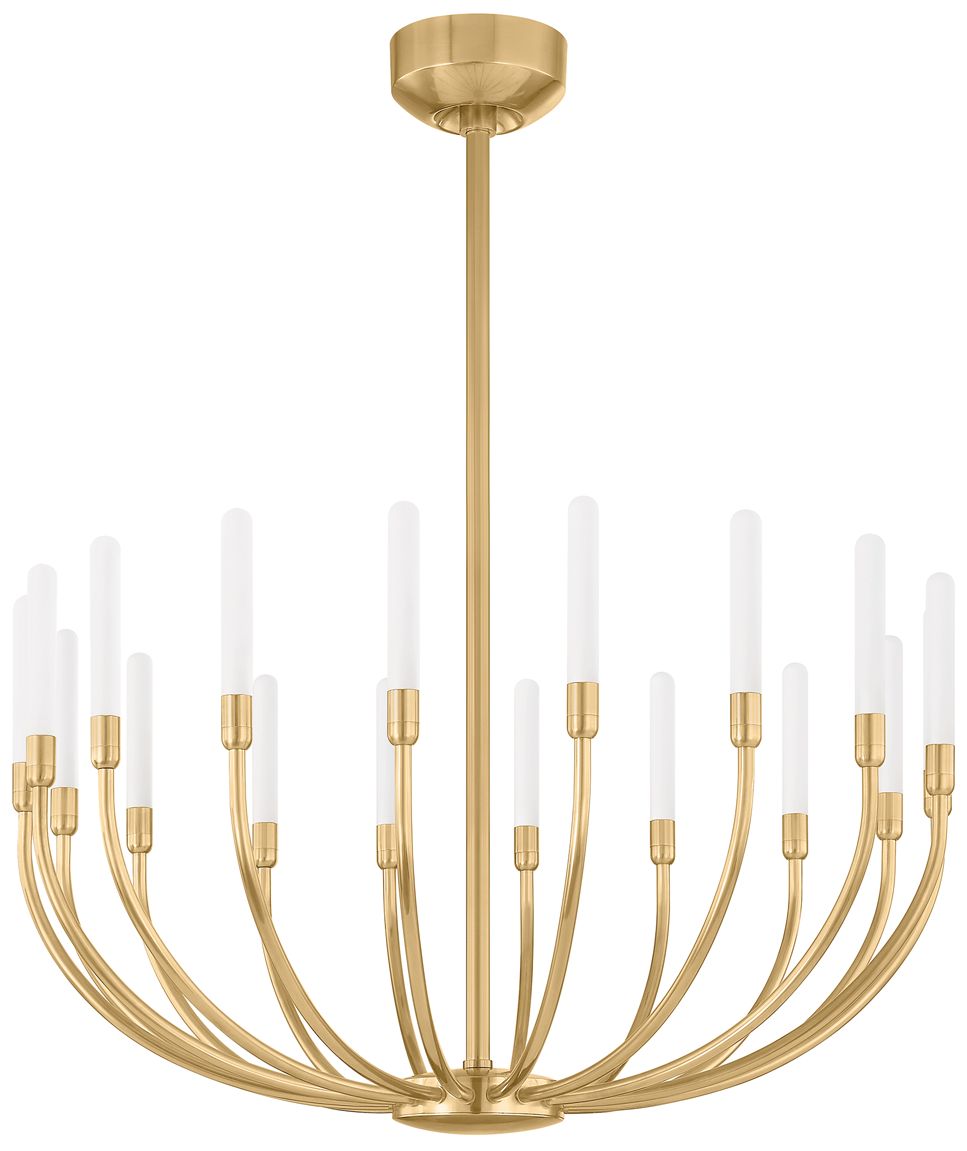 Image 6 Corbett Amalthea Chandelier 28 Inch In Vintage Brass more views