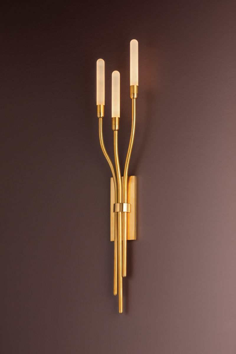 Image 3 Corbett Amalthea Wall Sconce 4.75 Inch In Vintage Brass more views