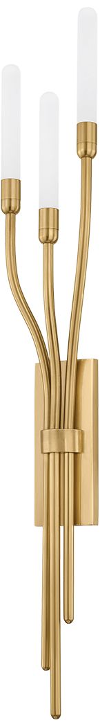 Image 5 Corbett Amalthea Wall Sconce 4.75 Inch In Vintage Brass more views