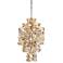 Corbett Ambrosia 18"W Gold and Silver Leaf Pendant