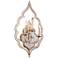 Corbett Bijoux 29 1/4" High Silver Leaf Crystal 3-Light Wall Sconce
