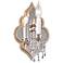 Corbett Bijoux Antique Mist Crystal 11 3/4" High Wall Sconce