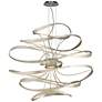 2_Corbett Calligraphy 34" Wide Silver Leaf Modern LED Pendant Light