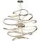 Corbett Calligraphy 34" Wide Silver Leaf Modern LED Pendant Light