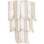 5_Corbett Cartagena 17 1/4" High Vintage Gold Leaf Wall Sconce more views