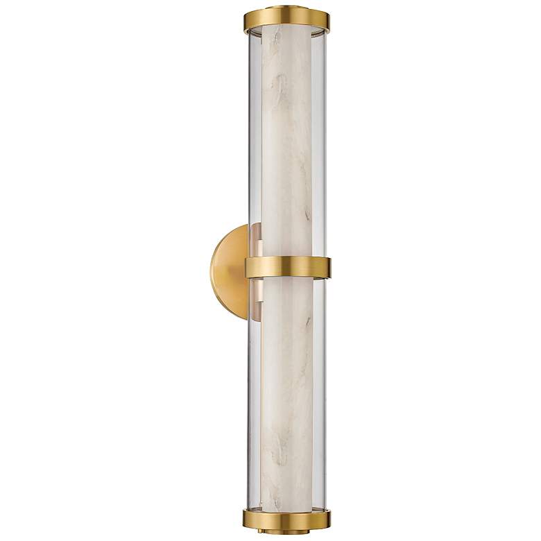 Image 1 Corbett Caterina 26 1/2" High Vintage Brass LED Wall Sconce